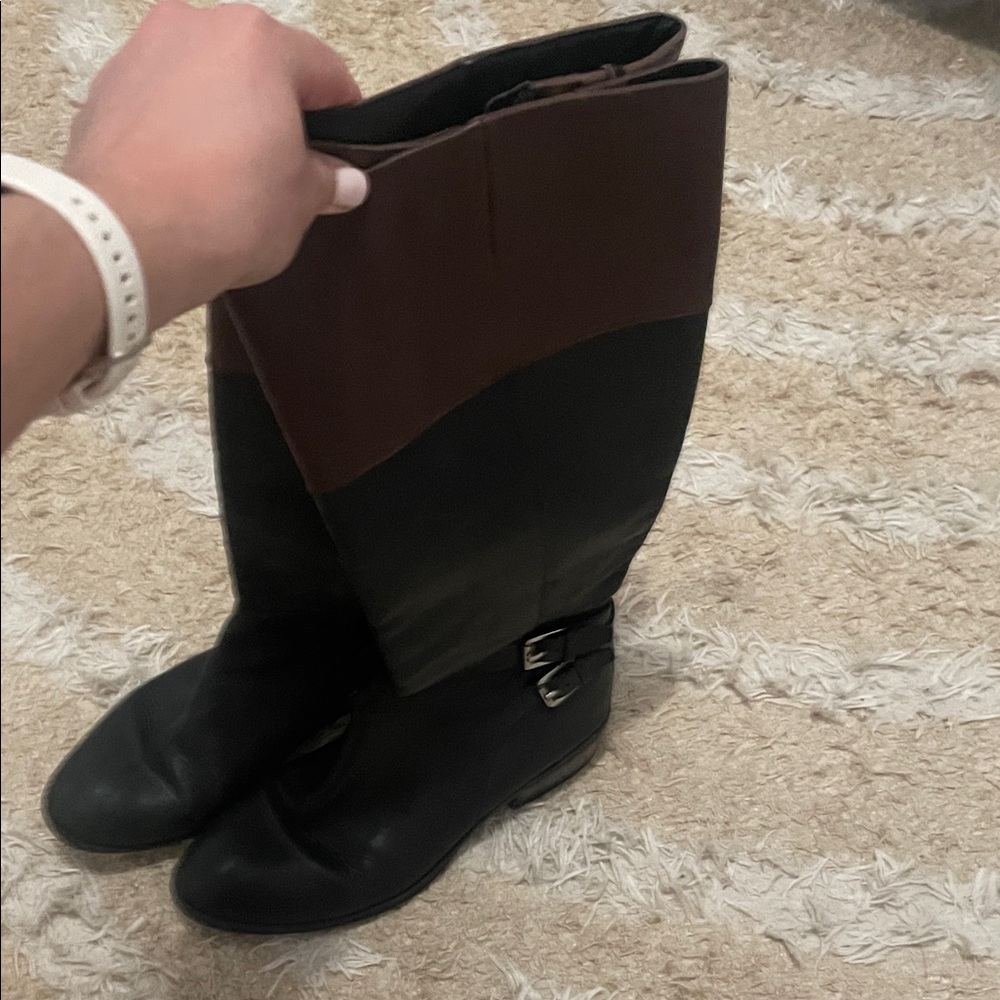 Ralph Lauren black/brown boots